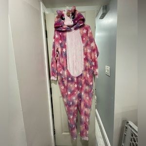 Pink and purple unicorn onesie size 2x women